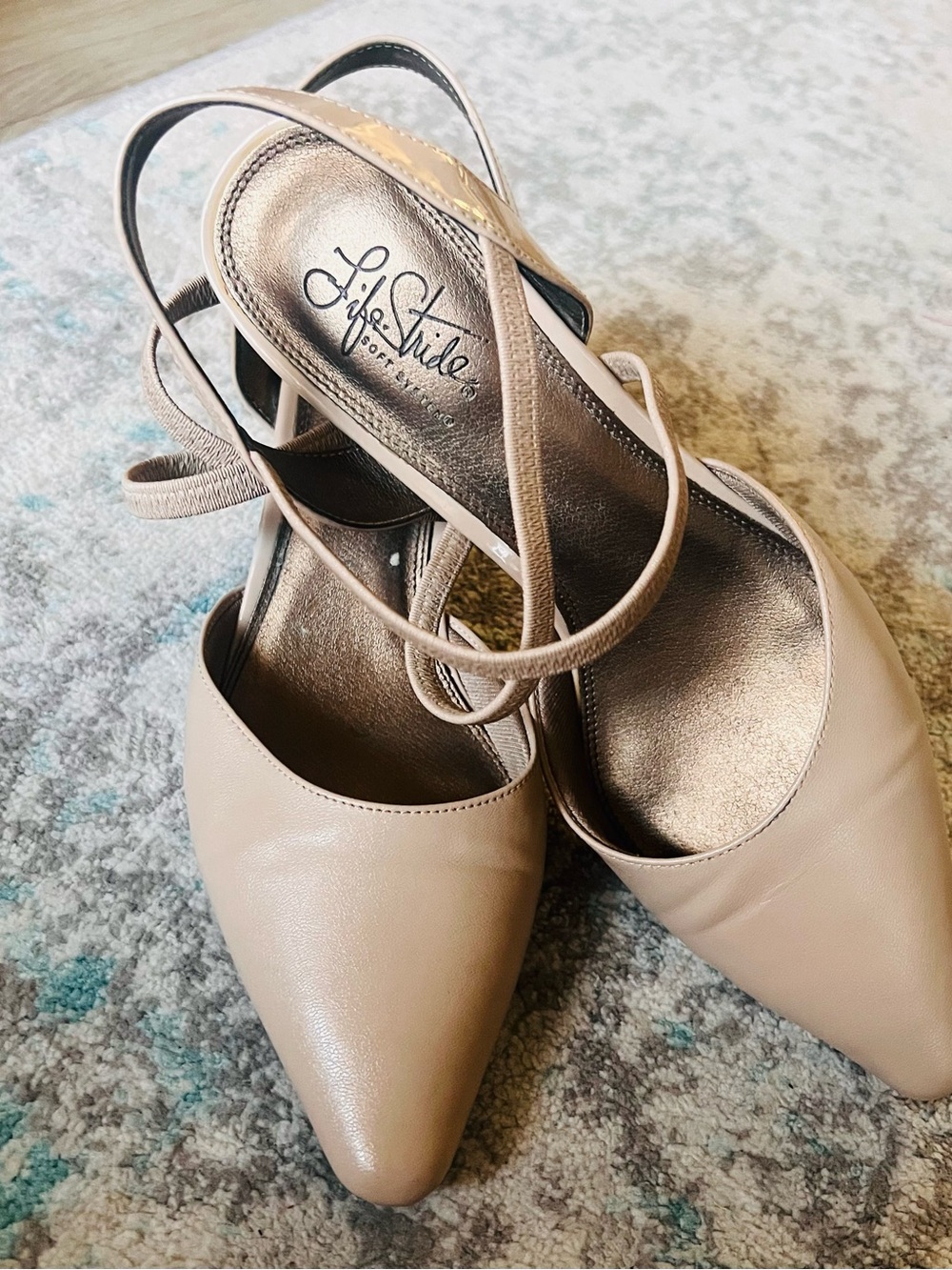 Life Stride Kaylee Slingback - Sz10W - Nude color